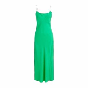 J.Crew - Gwyneth Cupro-Blend Slip Dress - Emerald Green - Sz. 8